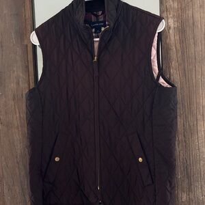 Lands' End Quilted Vest - Brown